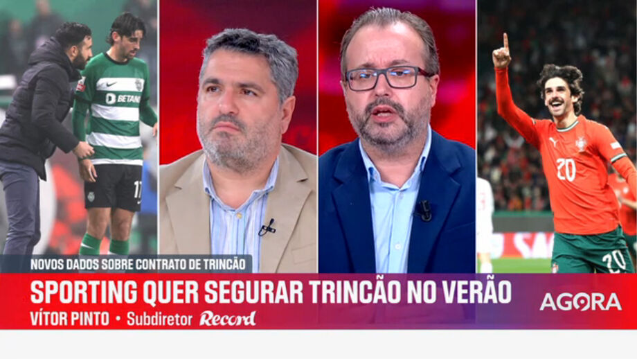 Subdiretor de Record em declarações no programa 'Record na Hora' no Now sobre futuro do jogador do Sporting