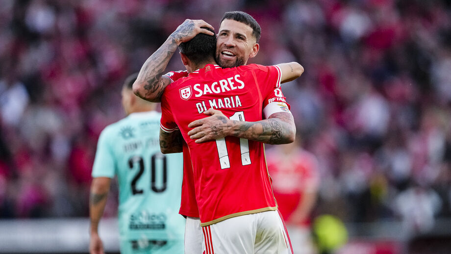 Di María com Otamendi