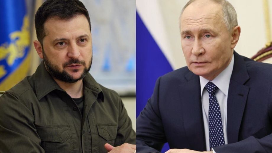 Volodymyr Zelensky e Vladimir Putin 