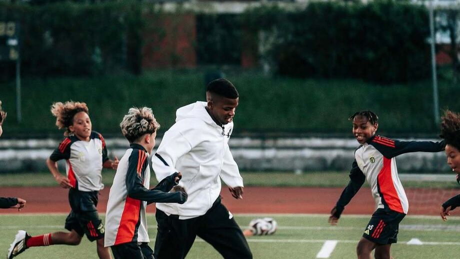 Florentino em treino no Estádio Universitário