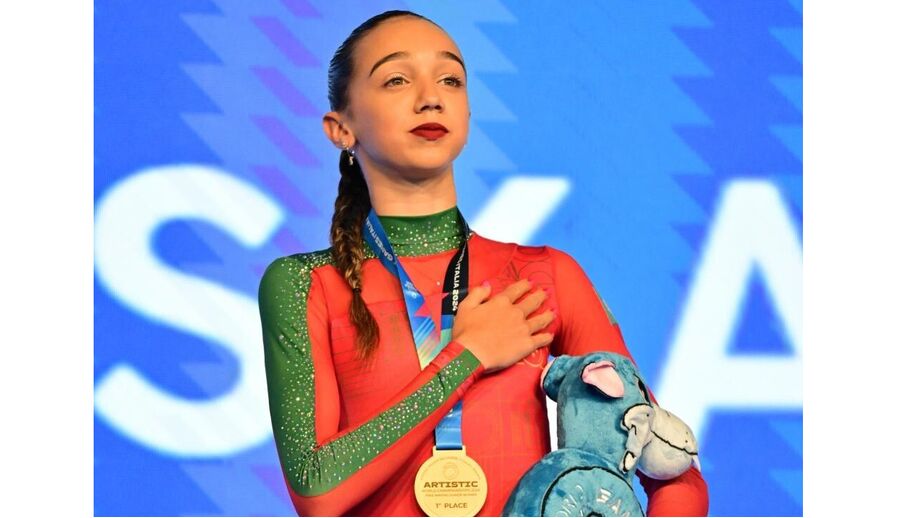 Madalena Costa brilhou na patinagem artística