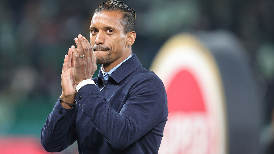 Nani no dia em que foi homenageado em Alvalade