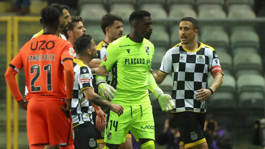 Bruno Varela após ser alvo de insultos racistas no Estádio do Bessa