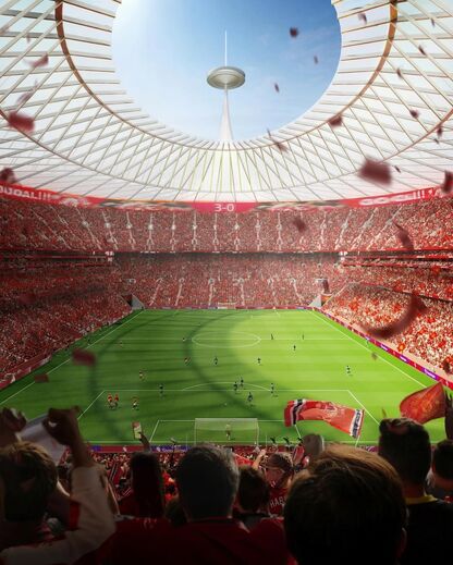 As imagens do projeto do Manchester United para o novo estádio