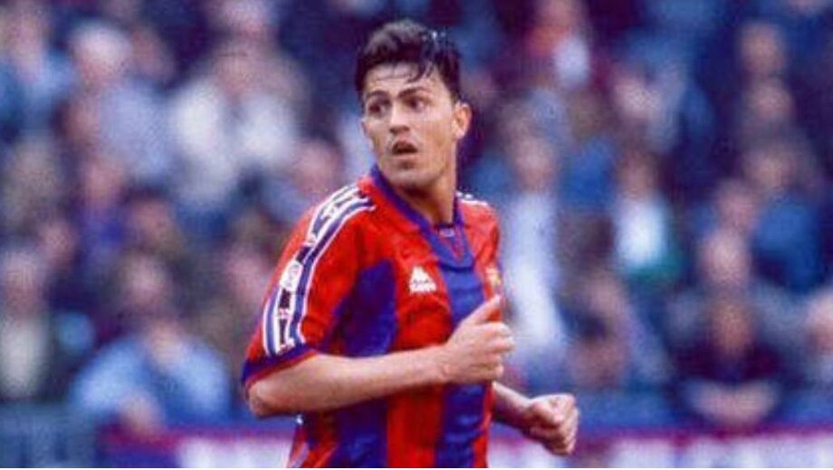 Óscar García como jogador do Barcelona