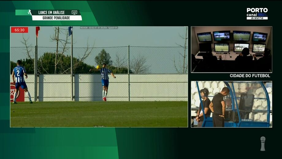 Leixões reclamou penálti por braço na bola de João Moreira