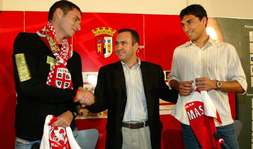 Na chegada a Braga com João Tomás