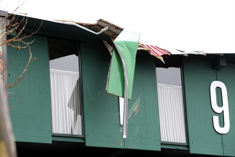 Estragos no estádio do Rio Ave