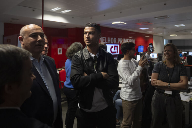 Cristiano Ronaldo de visita à Medialivre
