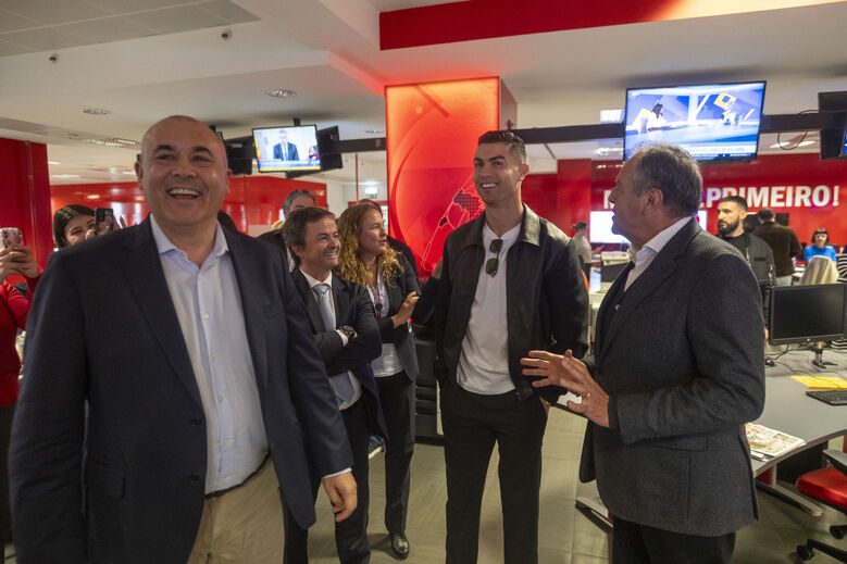 Cristiano Ronaldo de visita à Medialivre