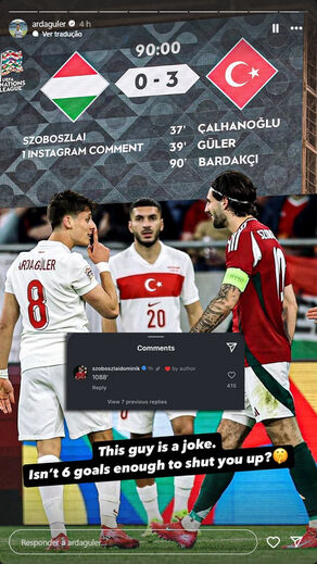 Güler mandou calar o húngaro