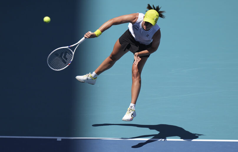 Iga Swiatek em ação