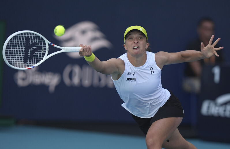 Iga Swiatek em ação