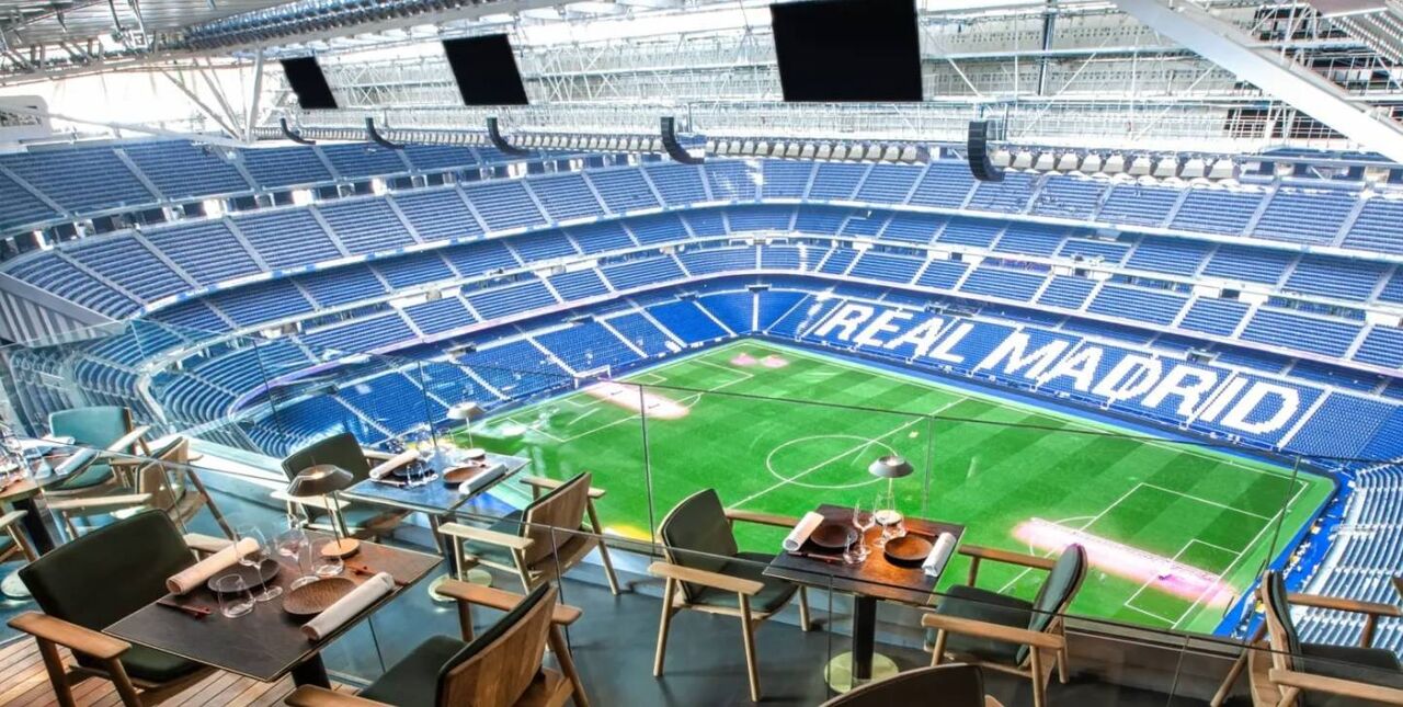 Vista da Área VIP-Corporate Hospitality, no Santiago Bernabéu 