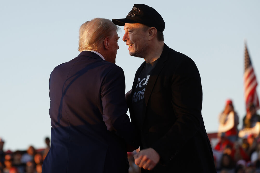 Donald Trump com Elon Musk