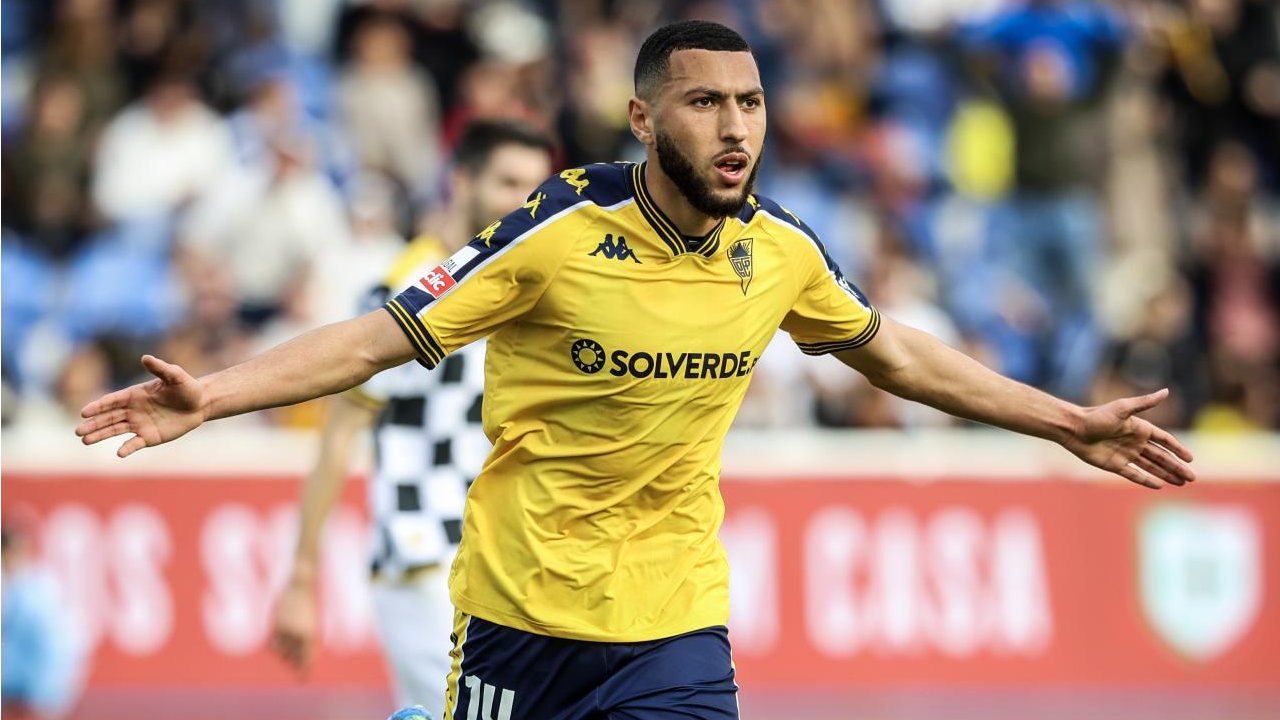 Begraoui (Estoril) festeja golo ao Boavista