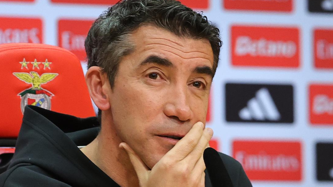 Bruno Lage na conferência de imprensa