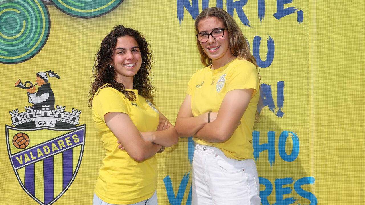 Érica e Carolina estão emprestadas por Benfica e Sporting ao Valadares Gaia