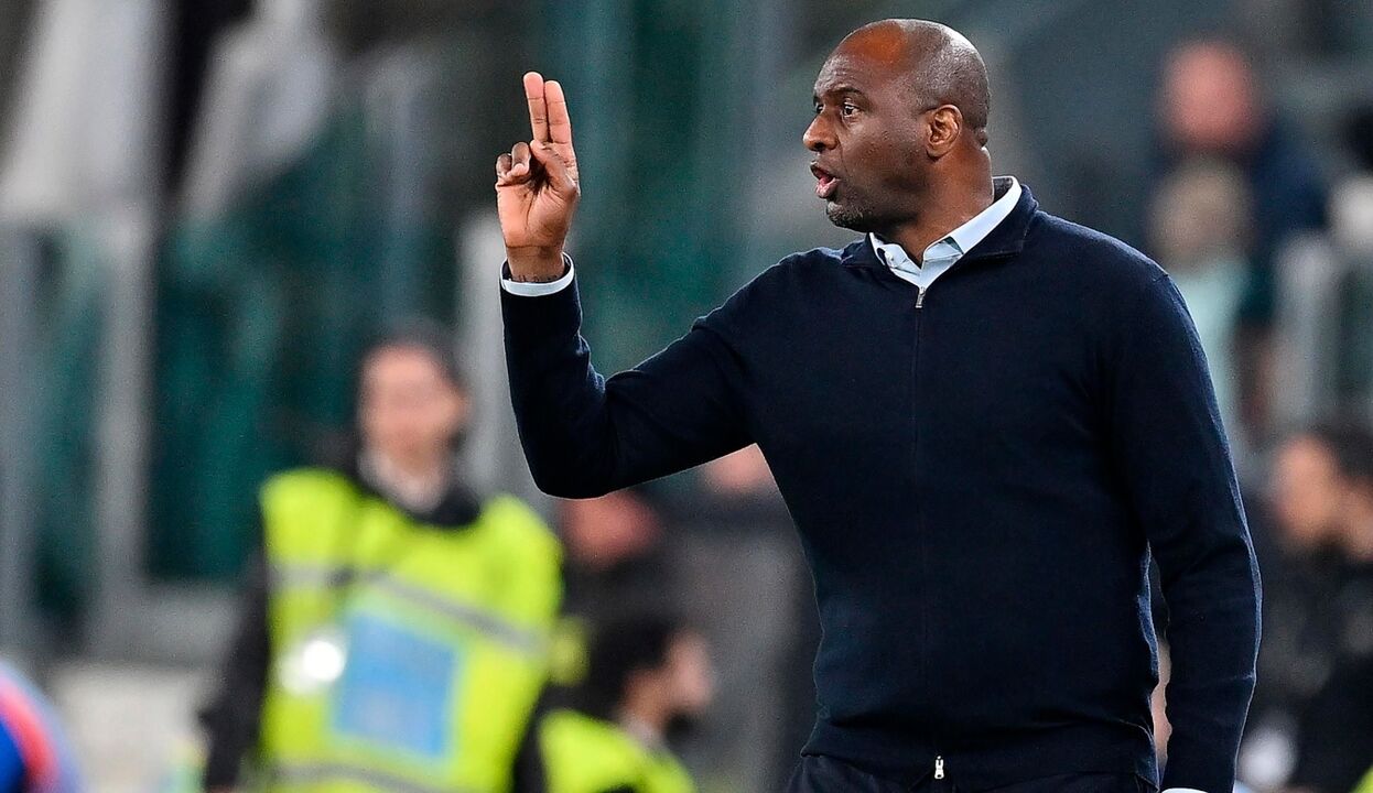 Vieira no duelo diante da Juventus
