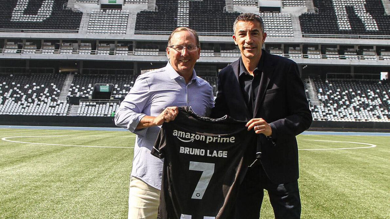 John Textor e Bruno Lage no Botafogo