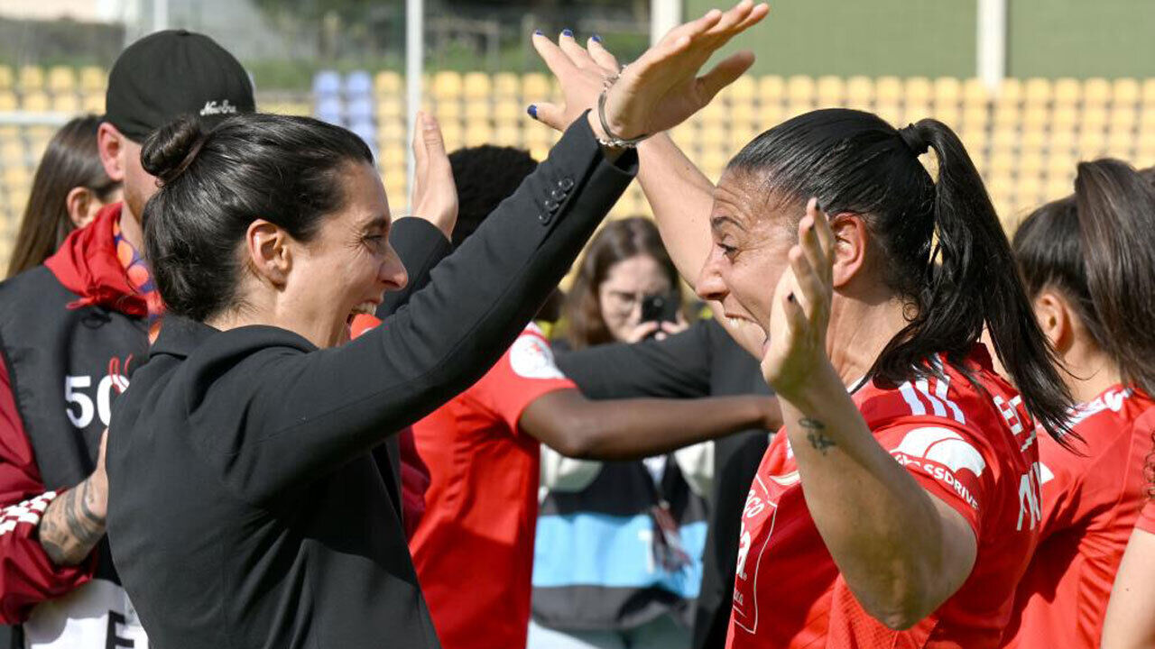 Filipa Patão a festejar com Martín-Prieto