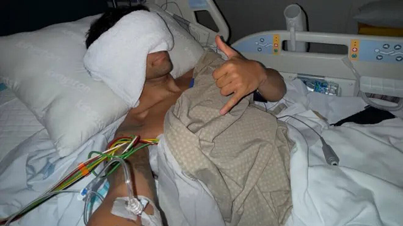 Jorge Martín mostra-se na cama do hospital com 11 costelas partidas: «Podia ter sido muito pior»