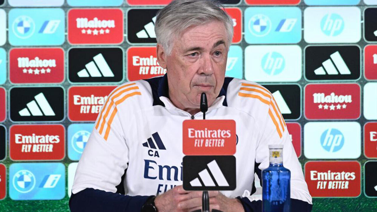 Ancelotti em conferência de imprensa