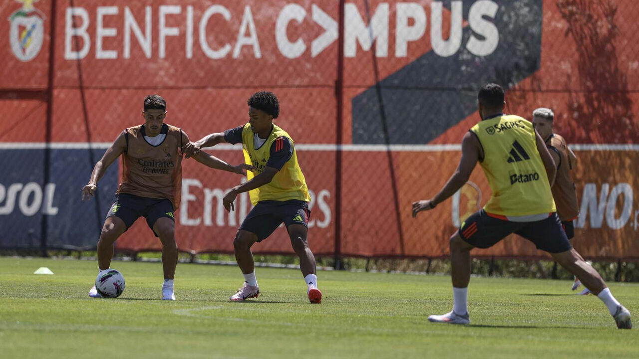 Tiago Gouveia ensaia nova posição no Benfica