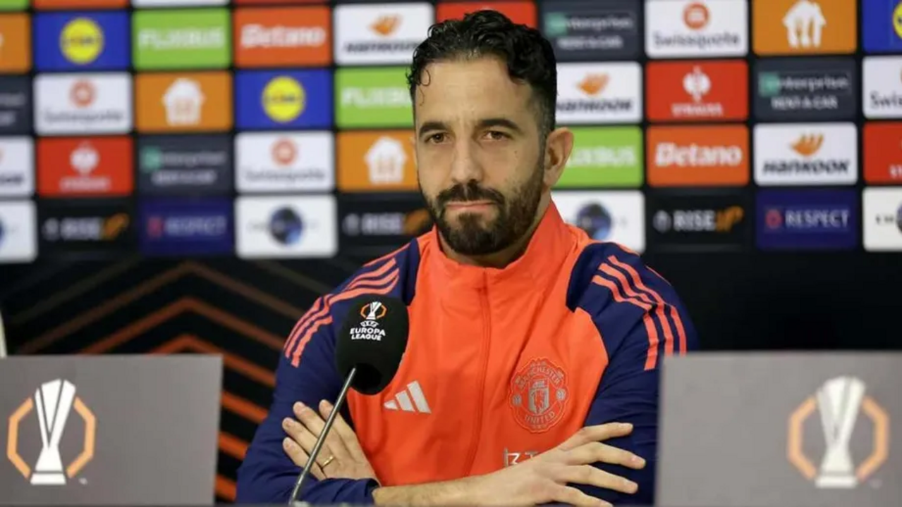 Ruben Amorim durante conferência de imprensa