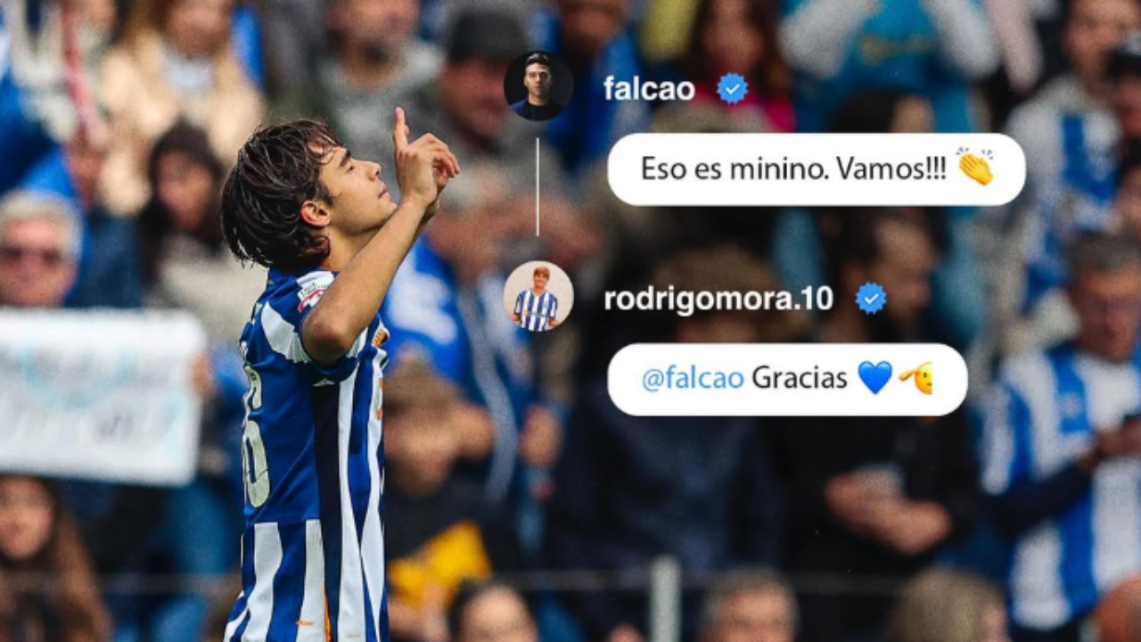 A troca de comentários entre Radamel Falcao e Rodrigo Mora