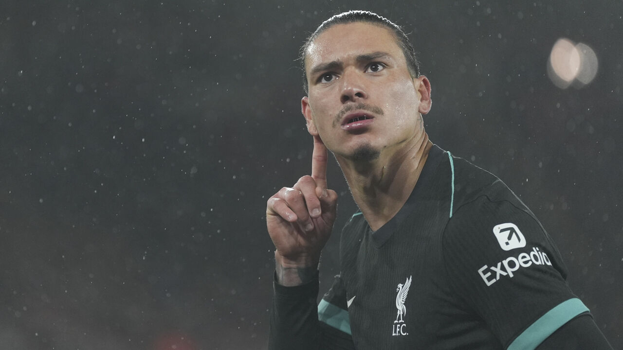 Darwin Núñez em ação pelo Liverpool