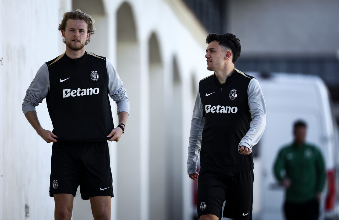 Hjulmand e Pote no treino