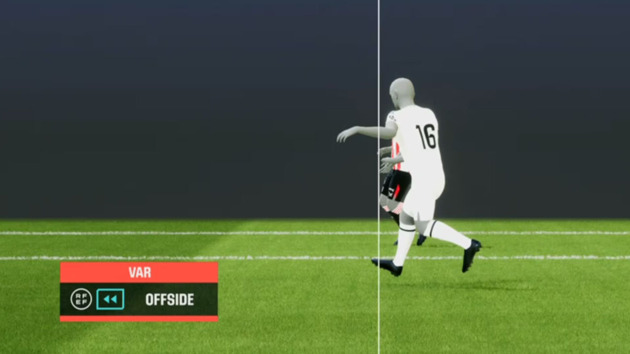 O frame utilizado para anular, por fora de jogo, um golo a Vinícius Júnior no Real Madrid-Ath. Bilbao