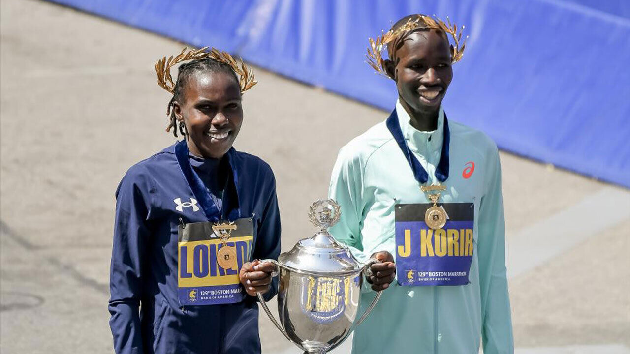 John Korir e Sharon Lokedi