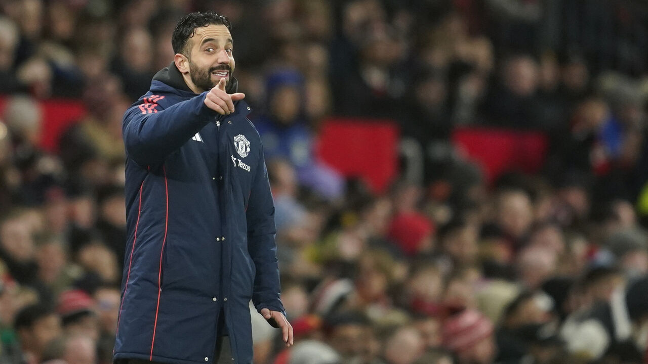 Ruben Amorim, treinador do Manchester United