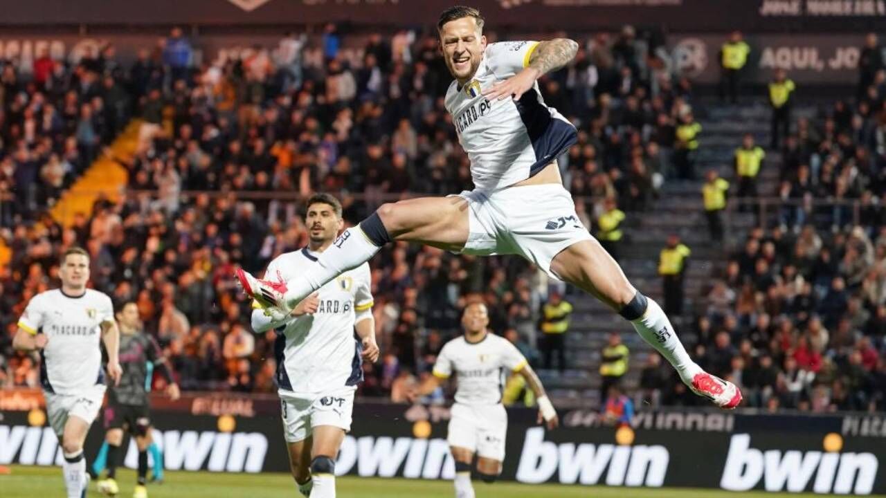 Justin de Haas celebra o golo frente ao Sp. Braga