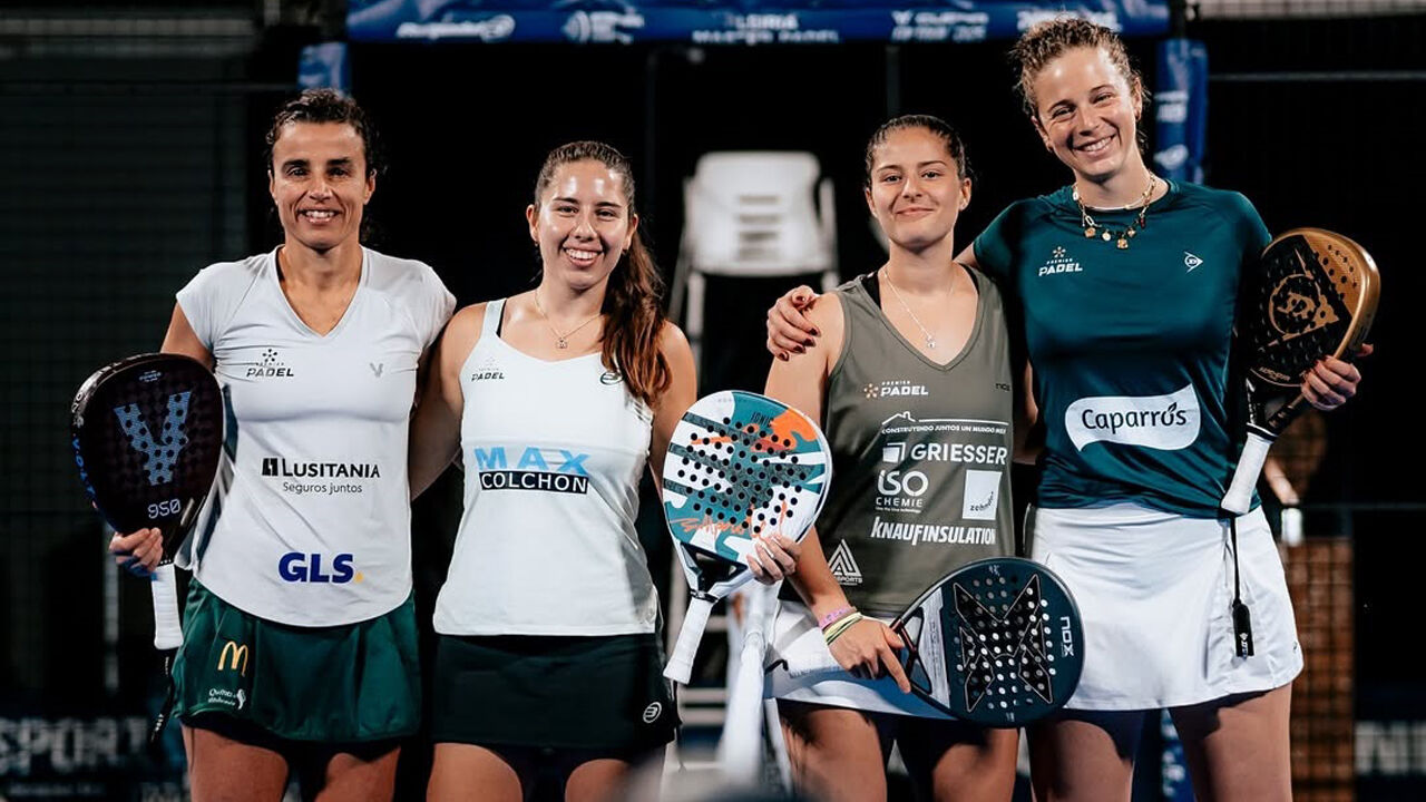 Ana Catarina Nogueira e Martina Fassio (à esquerda) conquistaram mais um título em 2025