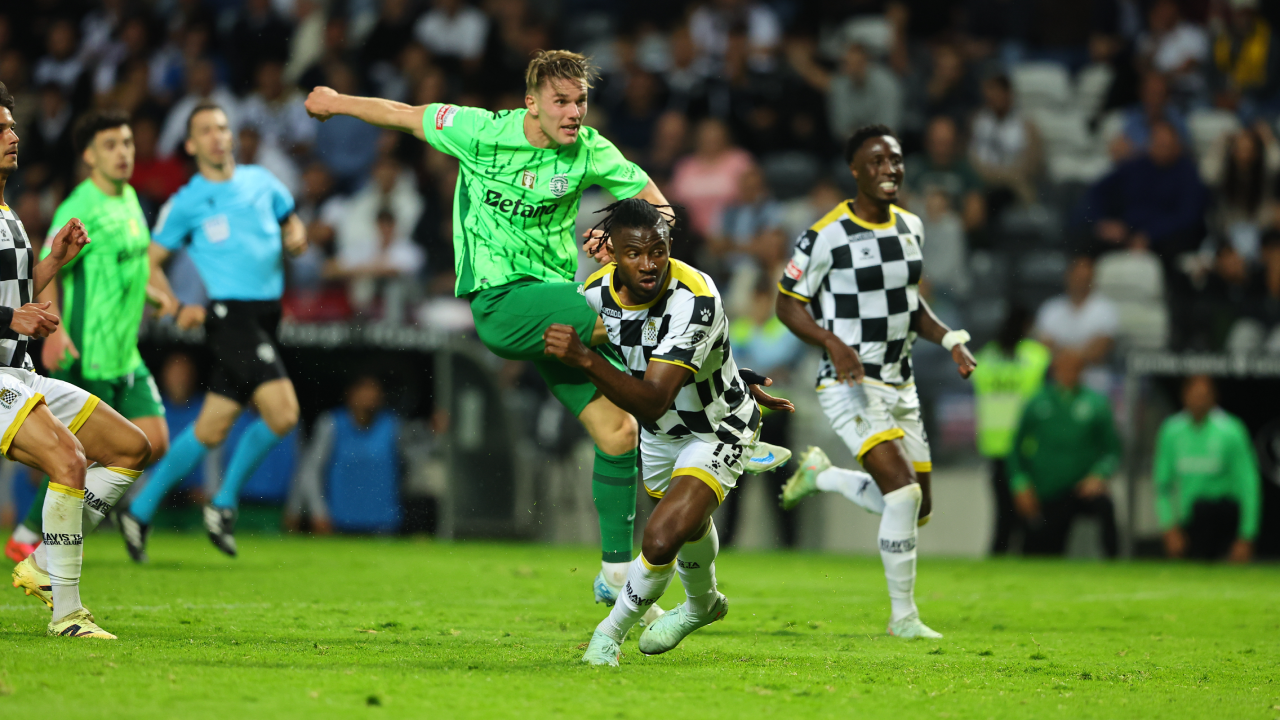 Gyökeres remata certeiro para o fundo das redes da baliza do Boavista