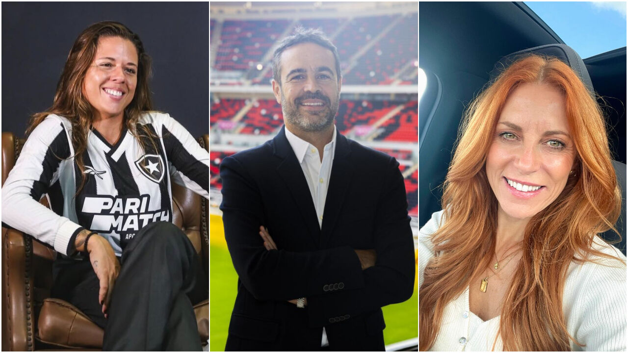 Hanna Santos (ex-repórter da Botafogo TV), Artur Jorge e Maria Marques (ex-mulher de Artur Jorge)