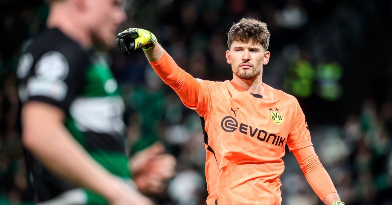 Kobel frente ao Sporting