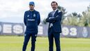 Martín Anselmi e André Villas-Boas no treino do FC Porto 