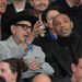 Thierry Henry com o ator Jeff Goldblum na bancada do Como