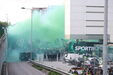 As imagens da apoteótica chegada do autocarro do Sporting a Alvalade para o jogo com o Moreirense