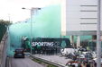 As imagens da apoteótica chegada do autocarro do Sporting a Alvalade para o jogo com o Moreirense