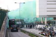 As imagens da apoteótica chegada do autocarro do Sporting a Alvalade para o jogo com o Moreirense