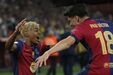 Os festejos do Barcelona após conquista da Taça do Rei, frente ao Real Madrid