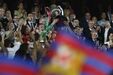 Os festejos do Barcelona após conquista da Taça do Rei, frente ao Real Madrid