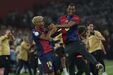 Os festejos do Barcelona após conquista da Taça do Rei, frente ao Real Madrid