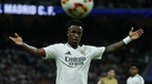Vinícius Júnior durante um jogo pelo Real Madrid