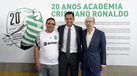 Paulinho, Pedro Proença e Aurélio Pereira na Academia Cristiano Ronaldo
